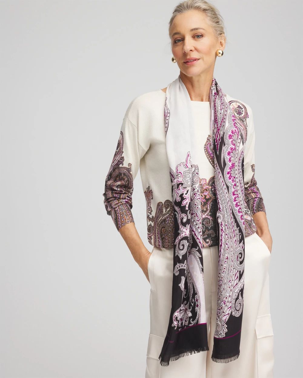 アクセサリー everyone classic silk scarf everyone classic silk scarf | everyone